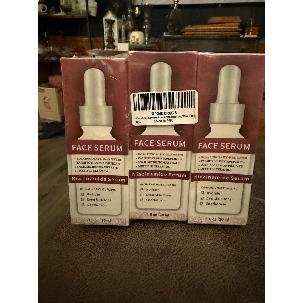 LAKIBOLE Niacinamide Face Serum 3-Pack 1 fl oz/30ml Each Hydrating Neck